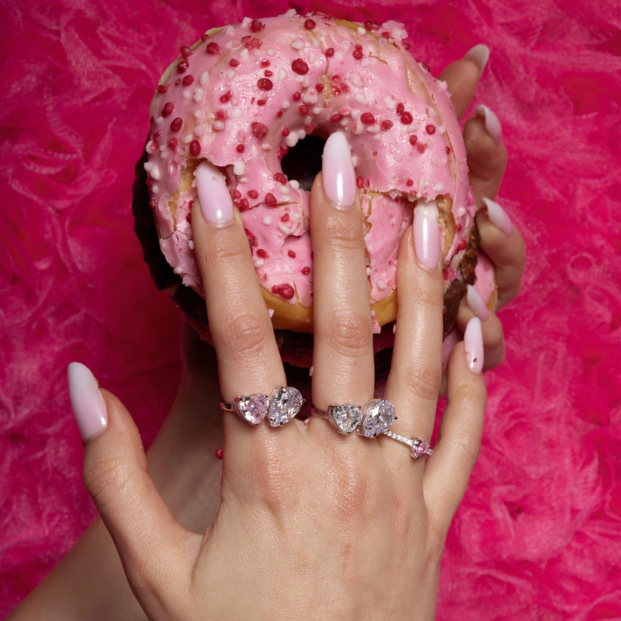 RENDEZ-VOUS Ring (White & Pink)