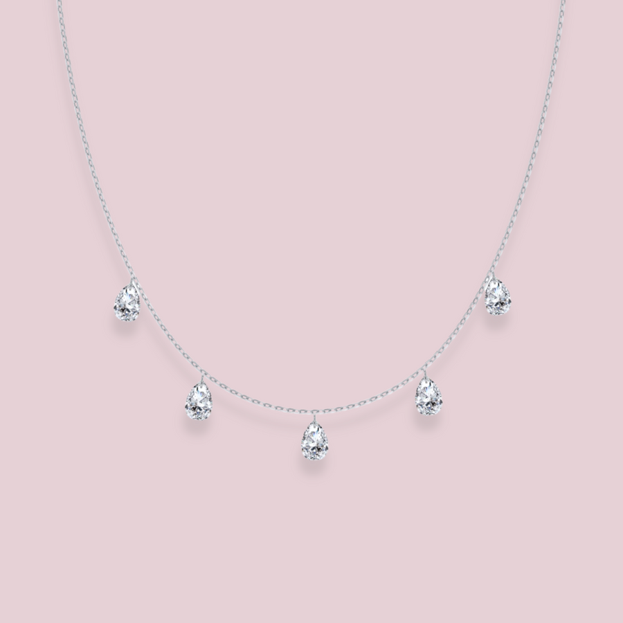 PETALS Pendant Necklace (Silver)