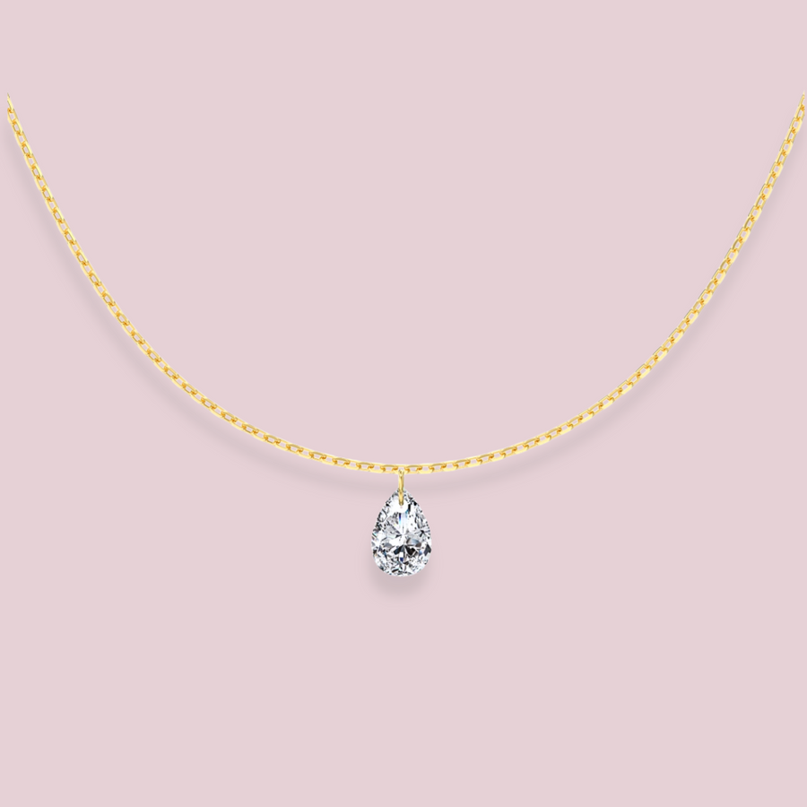 AMRITA PEAR Pendant Necklace (Gold)