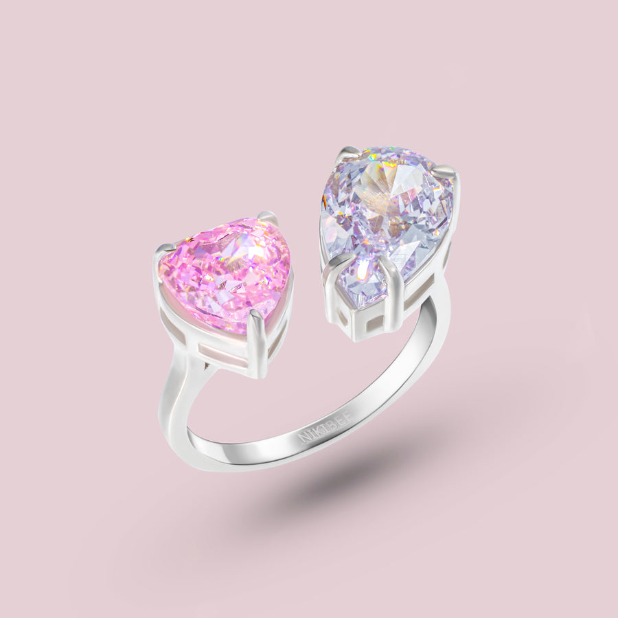 RENDEZ-VOUS Ring (White & Pink)