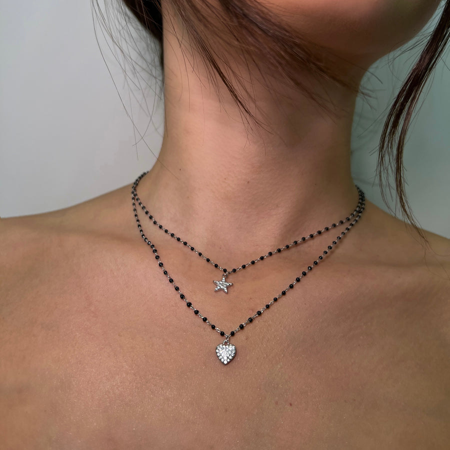 ENIGMA STAR Pendant Necklace (Silver)