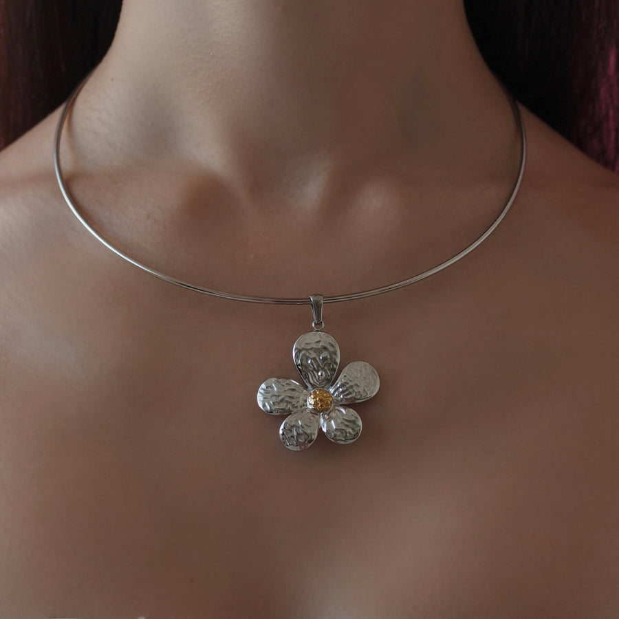 PANSY FLOWER Necklace