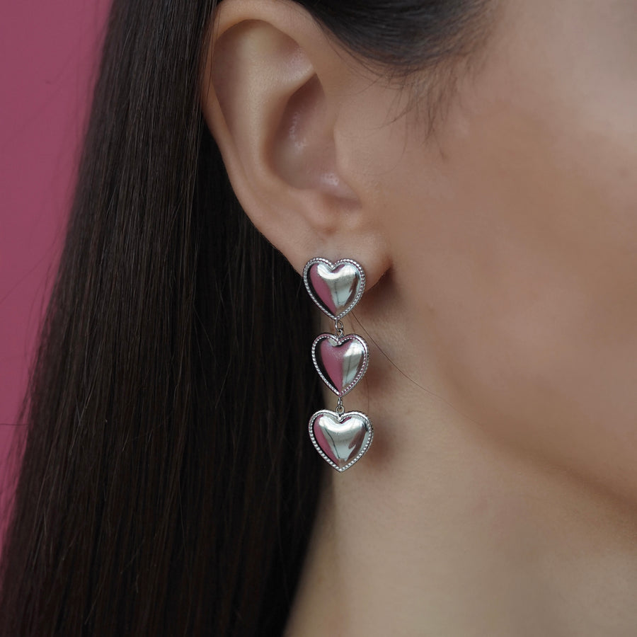 COLD HEART Earrings (x3)