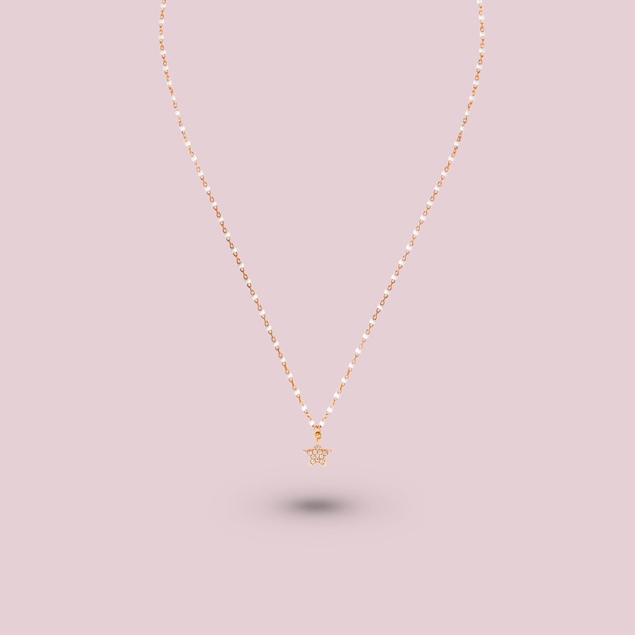 ENIGMA STAR Pendant Necklace (RoseGold)