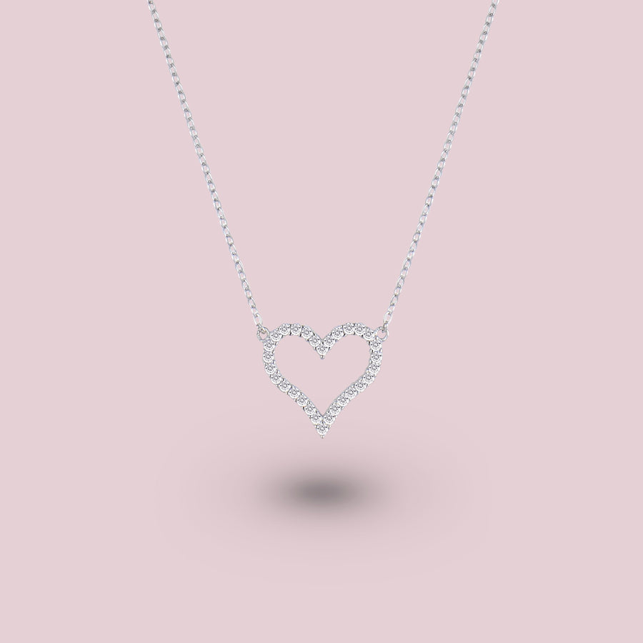 MON COEUR Pendant Necklace (White)