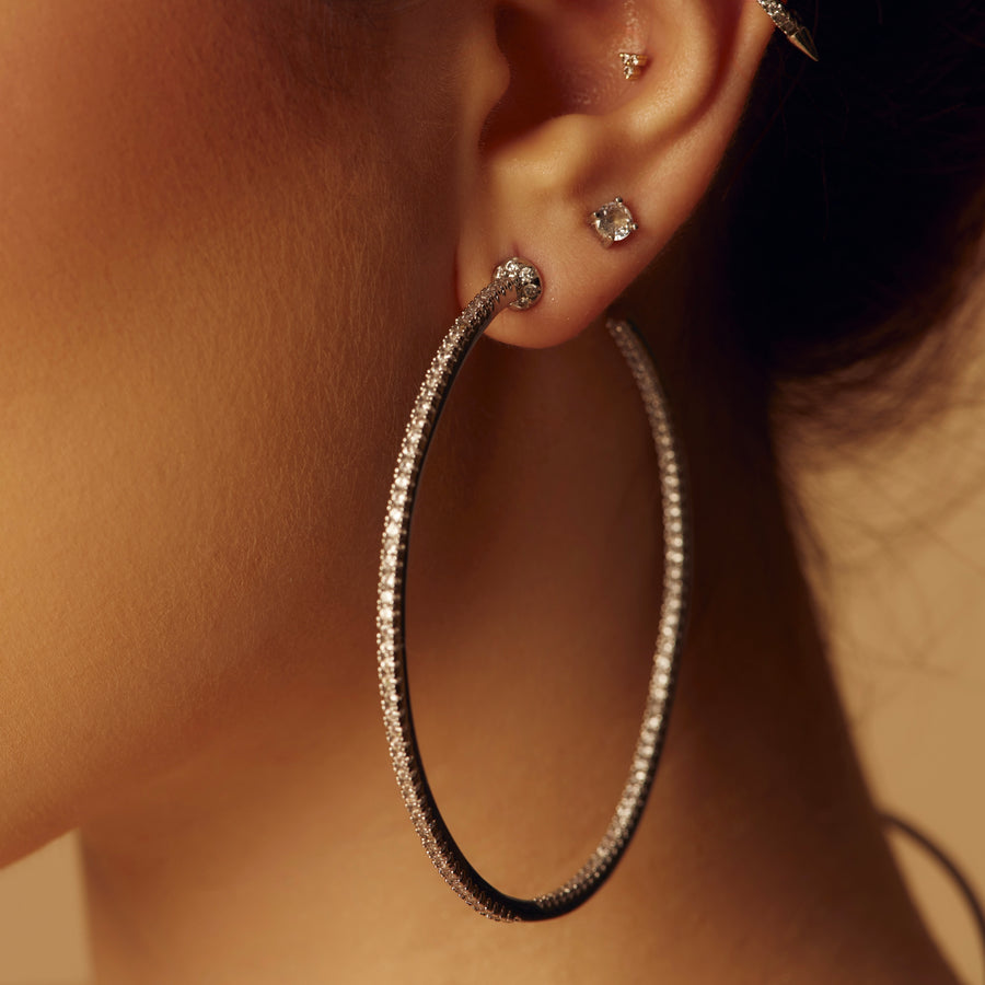 ORPHIC Hoop Earrings (Silver)