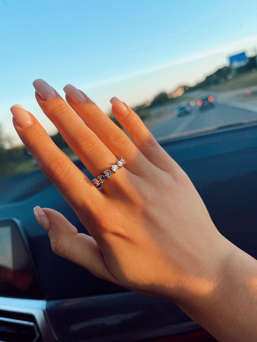 HEART TENNIS Ring (White)