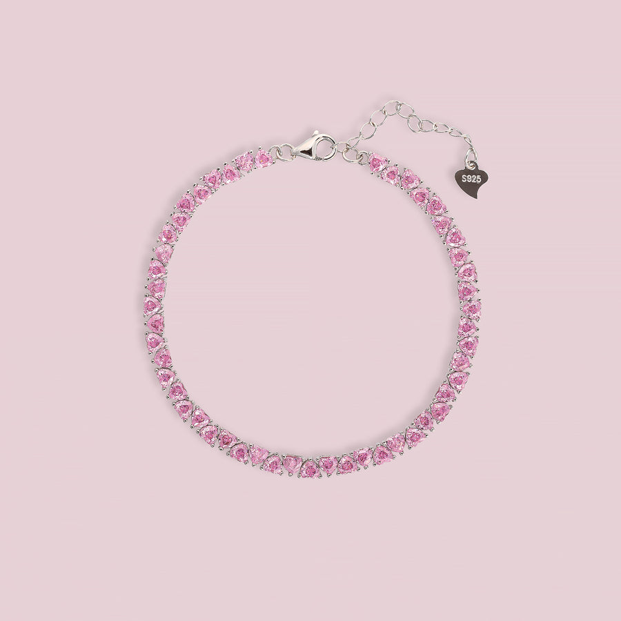 FEMME Bracelet - Pink (Silver)