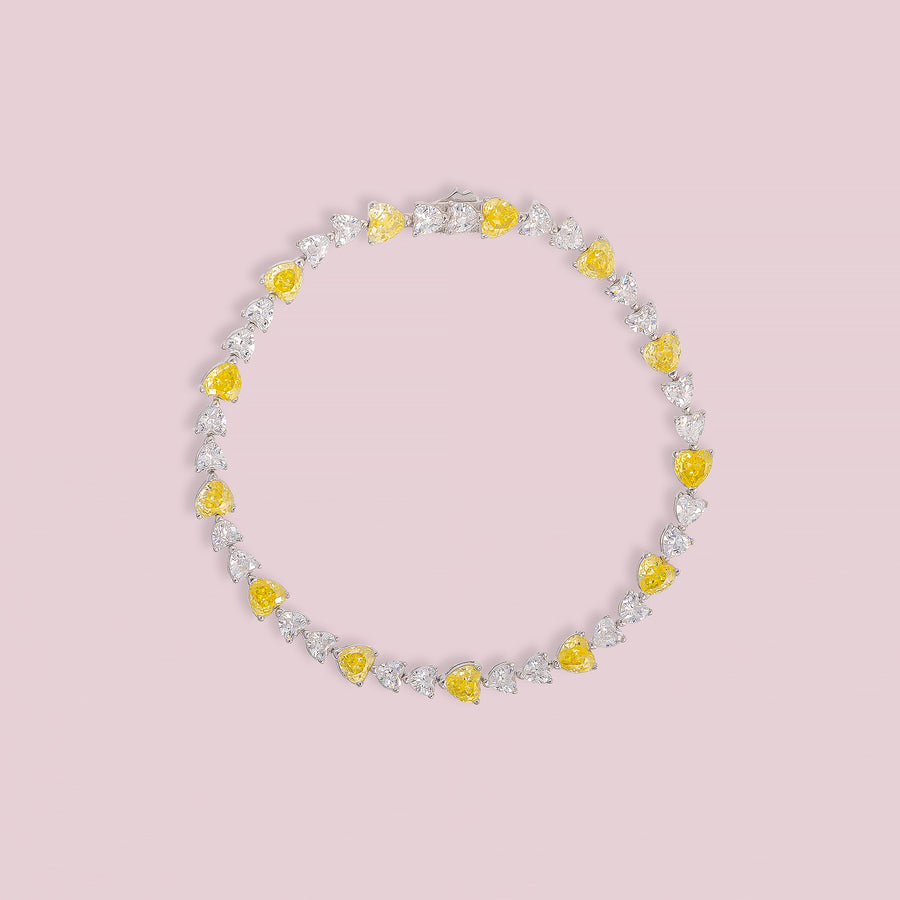 WILD HEART Bracelet - White & Yellow