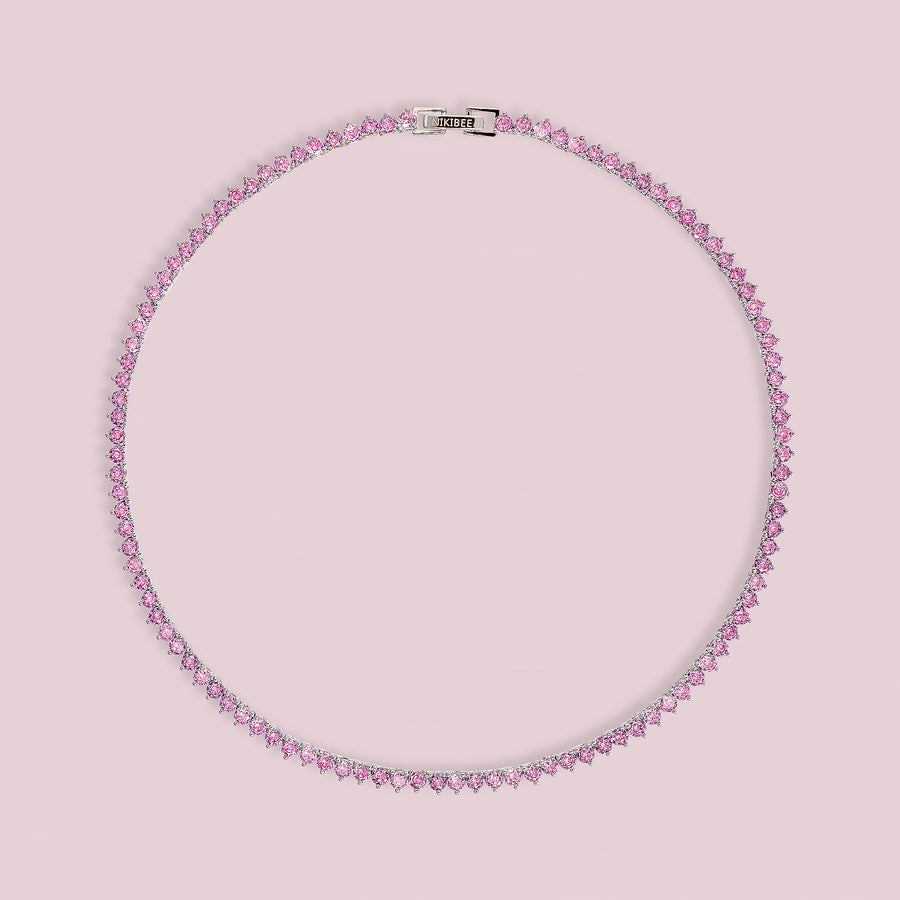 FEMINA Necklace - Pink (Silver)