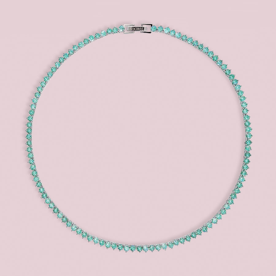 FEMINA Necklace - Teal (Silver)