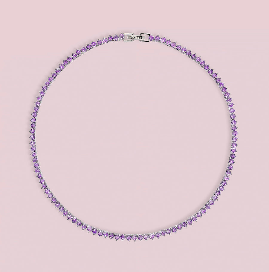 FEMINA Necklace - Purple (Silver)