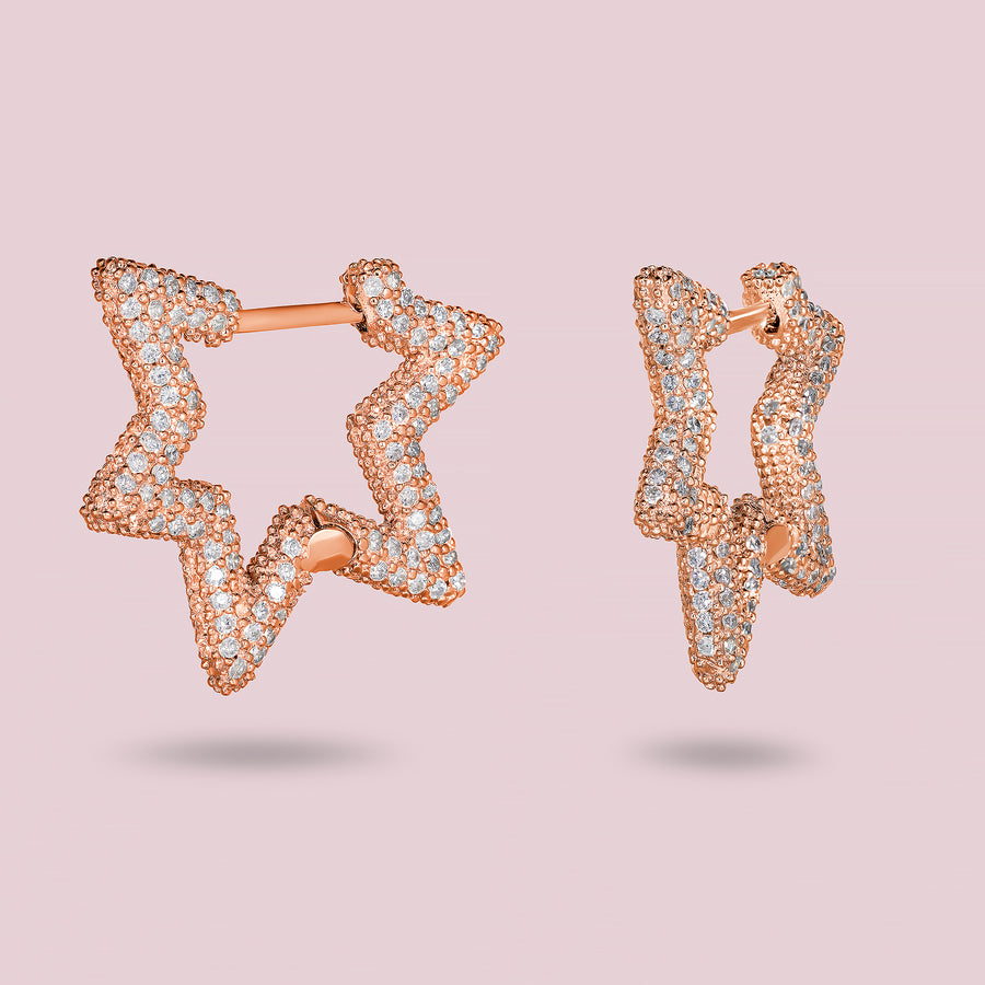 QUEEN ENDGAME Earrings (Star - RoseGold)